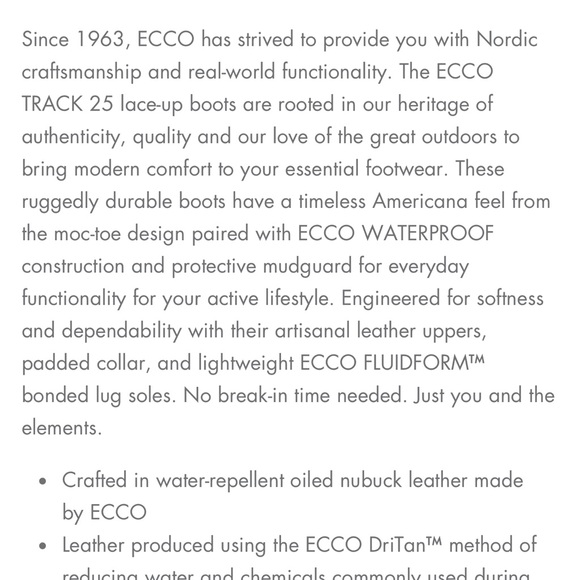 NEW ECCO Men’s Track 25 High Gore Tex Hiking Boot Bison brown leather size US 5 - Picture 10 of 12